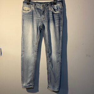 Rock Revival Light Blue Ankle Jeans